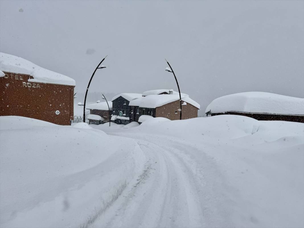 Kar yağan yayla bu hale geldi 6